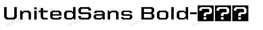 UnitedSans Bold字体转换